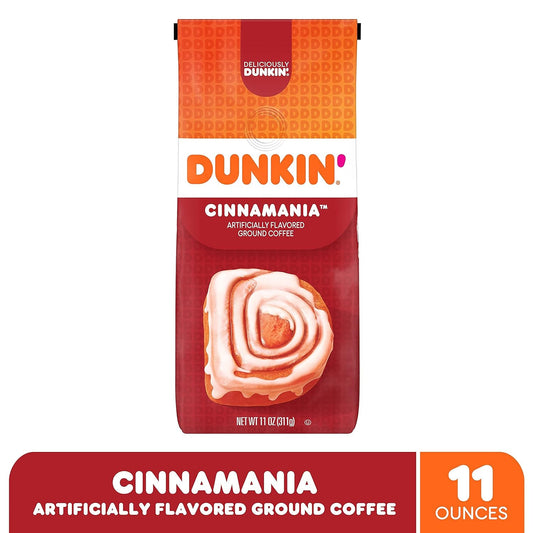 Dunkin' Cinnamania Flavored Ground Coffee, 11 Ounce (Pack of 1)