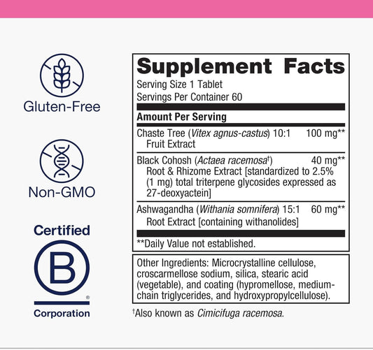 Metagenics, Chasteberry Plus, 60 Count
