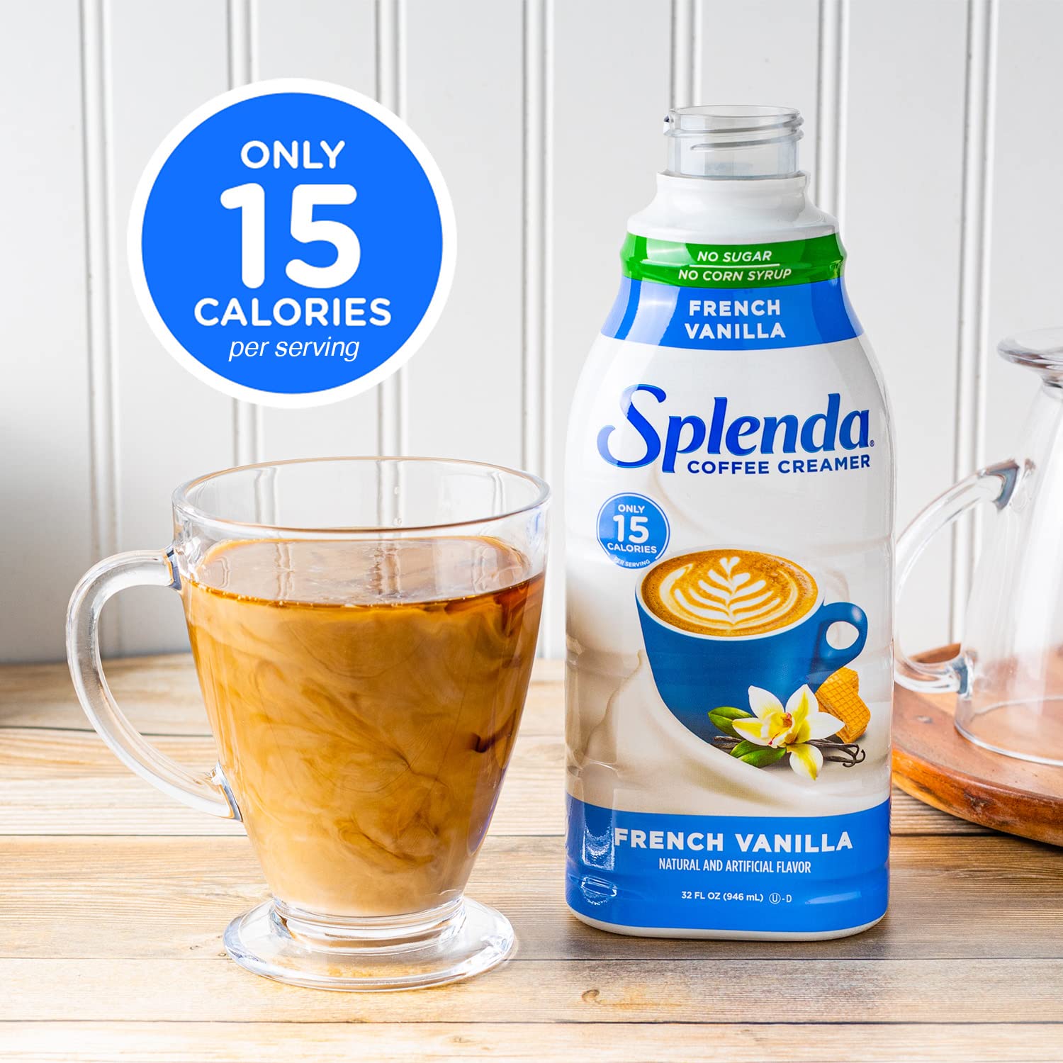 Splenda Sugar Free French Vanilla Coffee Creamer, 32 Fl Oz