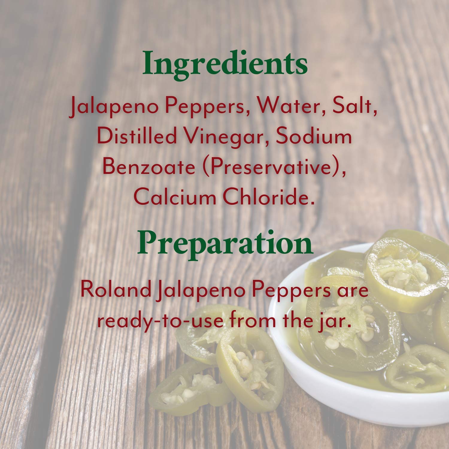 Roland Foods Nacho Sliced Jalapeno Peppers, Specialty Imported Food, 1-Gallon Jar : Pepper And Peppercorns : Everything Else