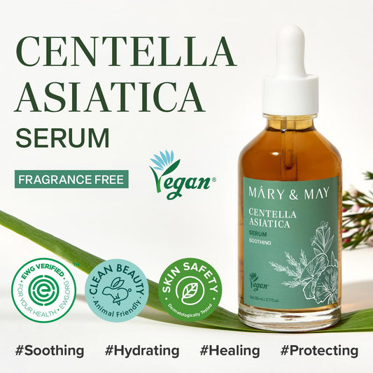 Mary&May Hyaluronics Serum - Deeply Hydrating Multi-Hyaluronic Acid Serum For Improved Skin Moisture And Elasticity - Korean Skincare, Ewg Green Grade, Hypoallergenic, 1.01 Fl.Oz
