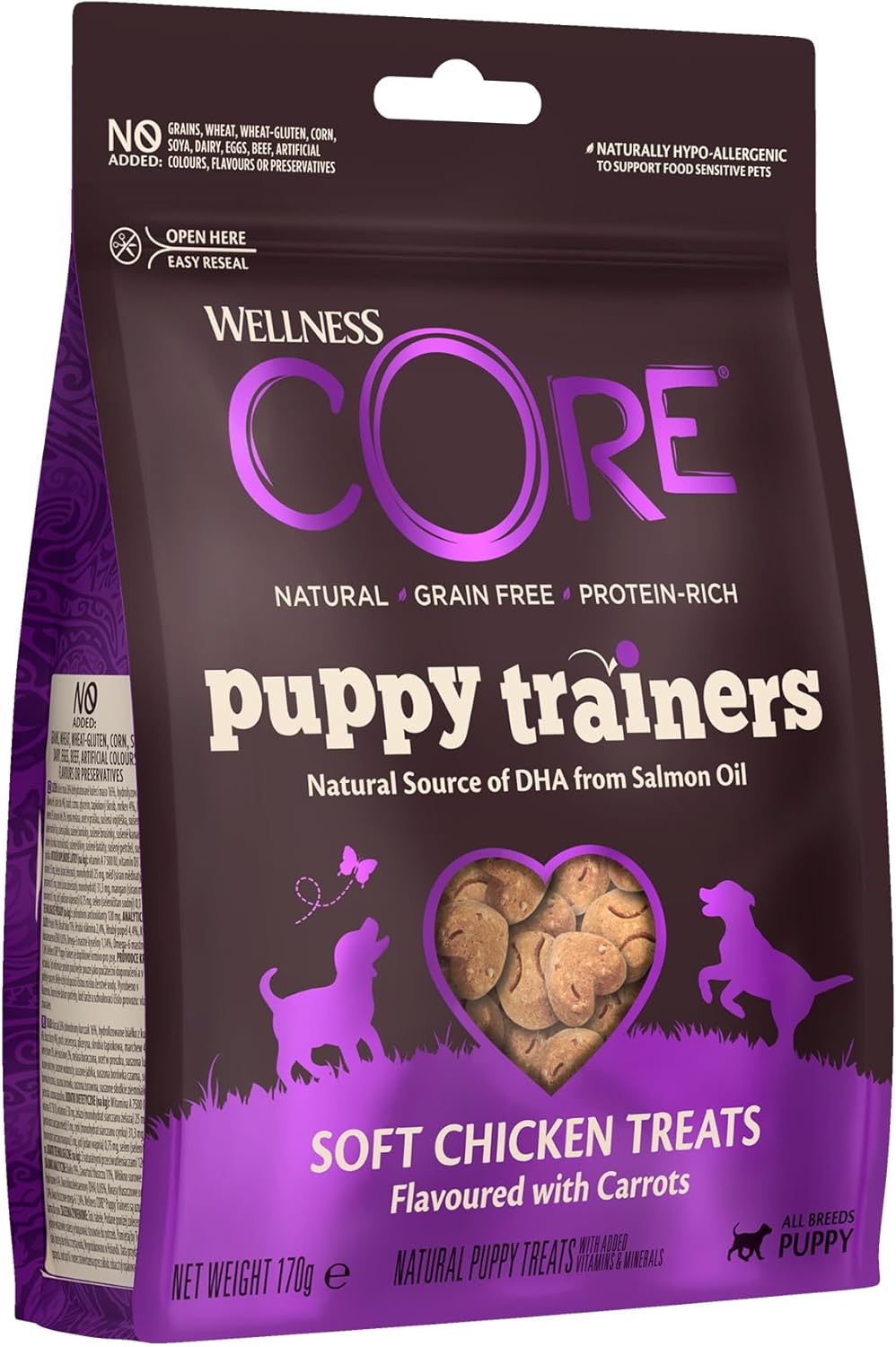 Wellness CORE Puppy Trainers, Treats for Puppy Training, Grain Free Puppy Treats, Rich in Meat, Perfect as Training Treats, 170g?10539