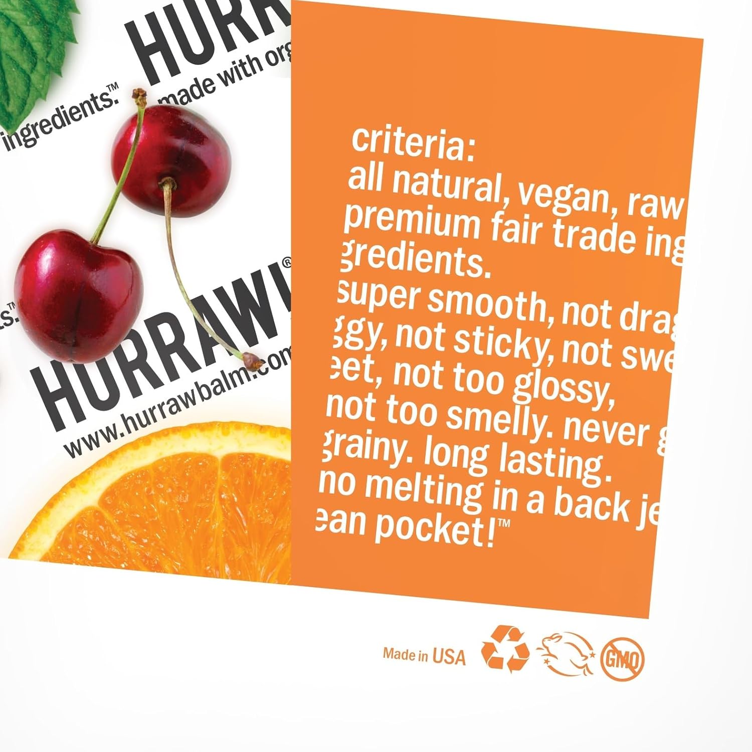 Hurraw! Unscented Lip Balm: Organic, Certified Vegan, Cruelty And Gluten Free. Non-Gmo, 100% Natural Ingredients. Bee, Shea, Soy And Palm Free. Made In Usa : Beauty & Personal Care