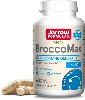 Jarrow Formulas Broccomax Sulforaphane Glucosinolate 35 Mg, Sulforaphane Generator Supports Liver Health, 60 Veggie Capsules, Up To A 30 Day Supply