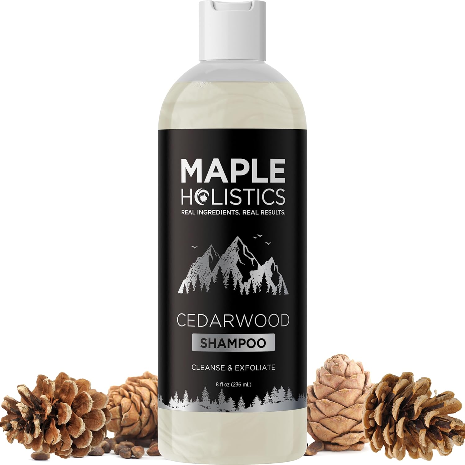 Cleansing Shampoo For Dry Scalp Care - Cedarwood And Rosemary Shampoo For Men And Flaky Scalp Moisturizer With Tea Tree Oil For Oily Scalp - Deep Clarifying Shampoo For Build Up With Rosemary Oil