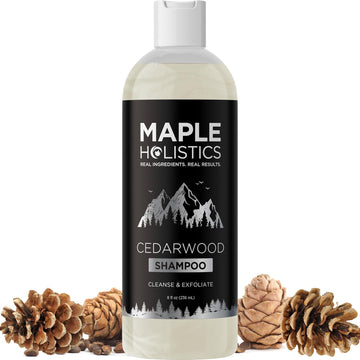 Cleansing Shampoo For Dry Scalp Care - Cedarwood And Rosemary Shampoo For Men And Flaky Scalp Moisturizer With Tea Tree Oil For Oily Scalp - Deep Clarifying Shampoo For Build Up With Rosemary Oil