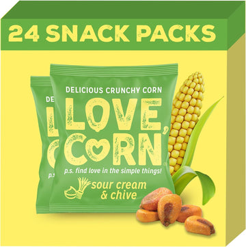Love Corn Sweet & Salty Crunchy Corn Snack 20G X 24 Bags – Healthy Snacks Ideal For Gluten Free Diets – Alternative For Crisps, Popcorn & Chocolate – Perfect To Graze On