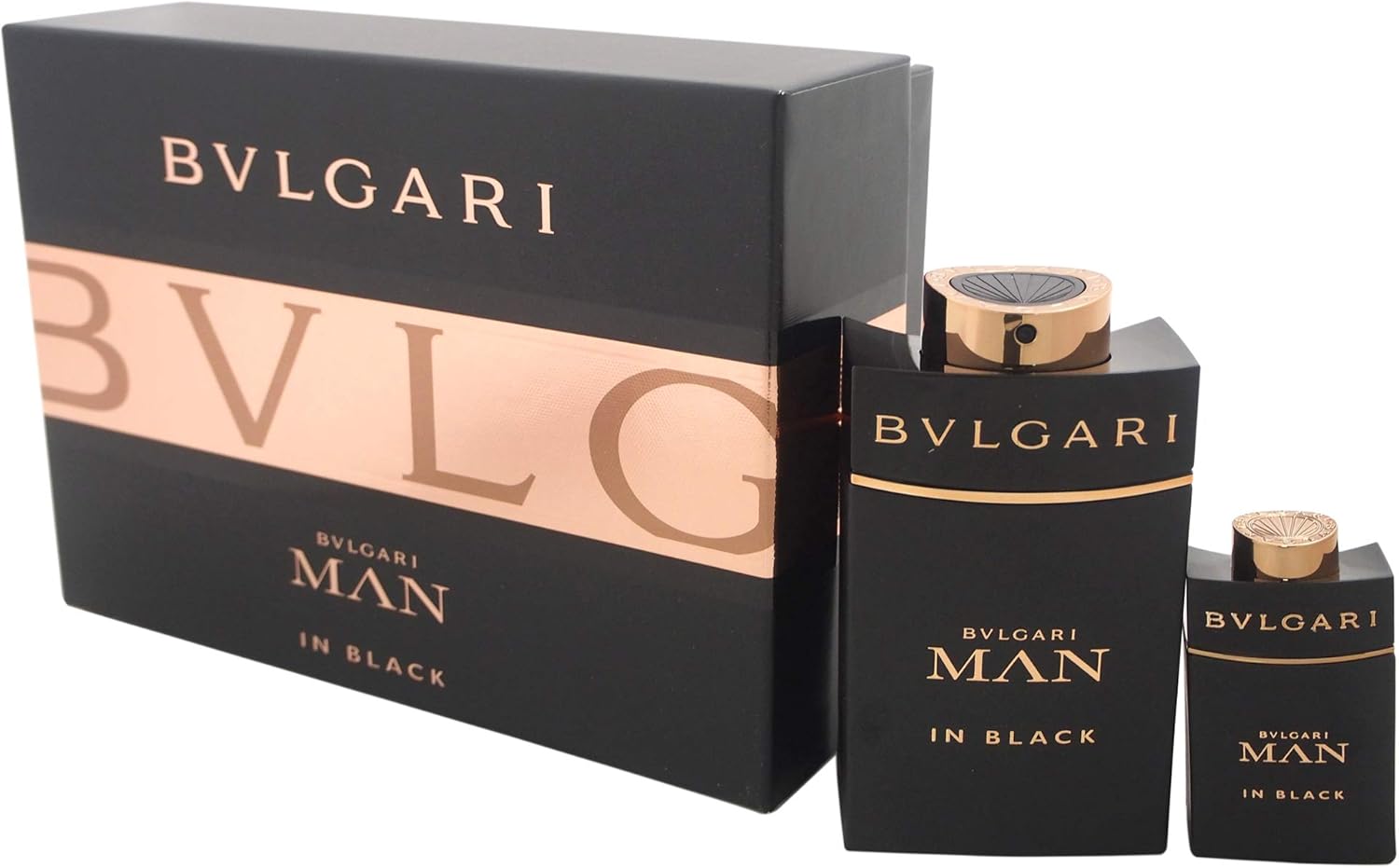 Bvlgari Man In Black By Bvlgari For Men - 2 Pc Gift Set 3.4Oz Edp Spray, 0.5Oz Edp Spray