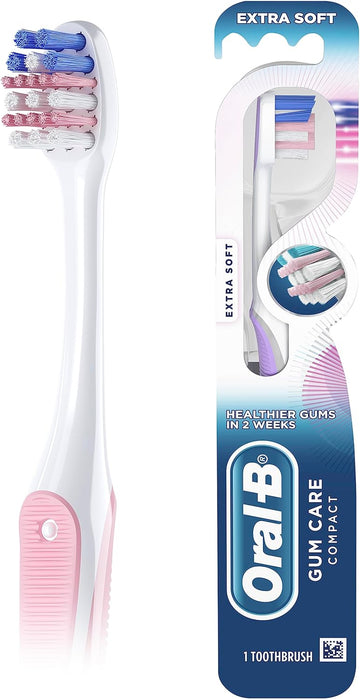 Oral-B Gum Care Compact Toothbrush, Extra Soft, 1 Count