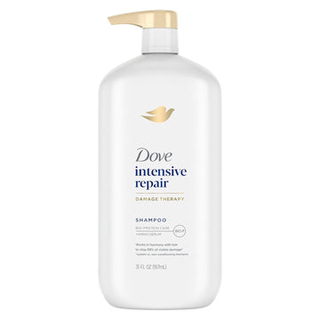 Dove Shampoo Intensive Repair Pack Of 4 For Damaged Hair Shampoo With Bio-Restore Complex 31 Oz