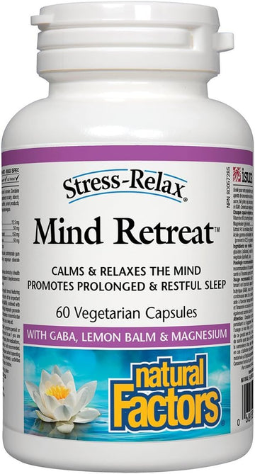 Natural Factors Stress-Relax, Mind Retreat, 60 Vegetarian Capsules