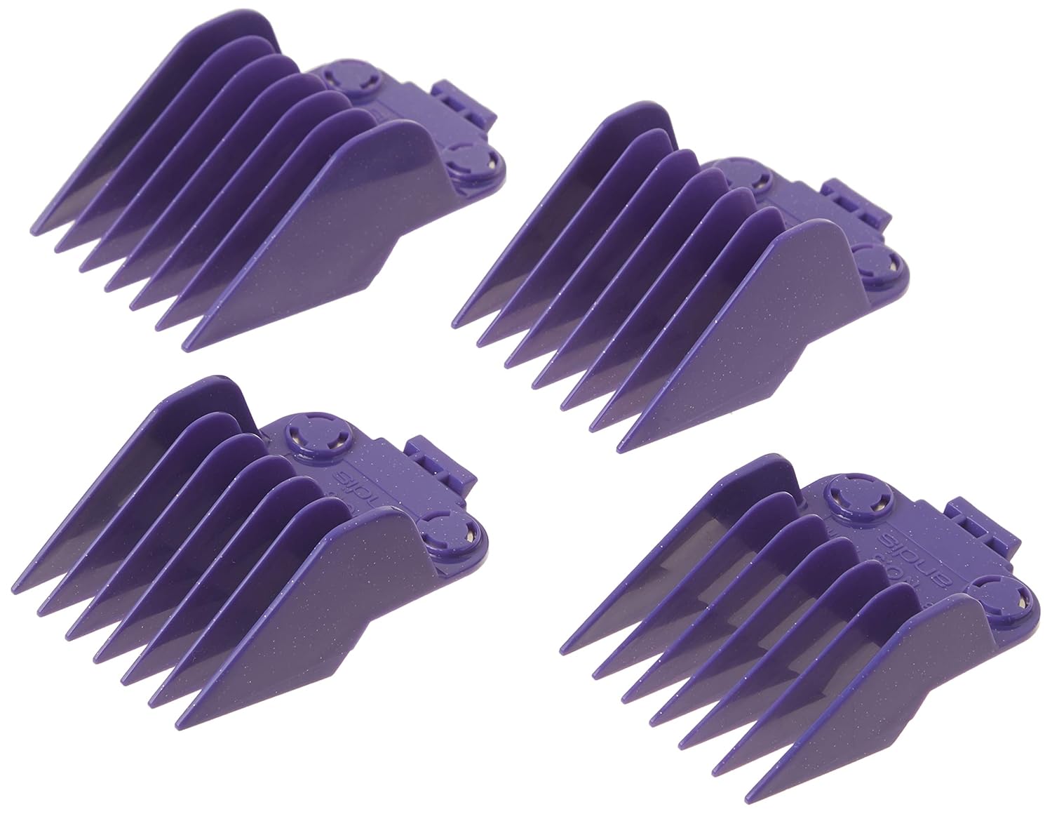 Andis 01415 Master Dual Magnet Large Comb Set - Crafted with High-Grade Metal, Contains 4 Different Size Combs - Providing a Comfortable & Snag-Free Experience - Purple : Beauty & Personal Care