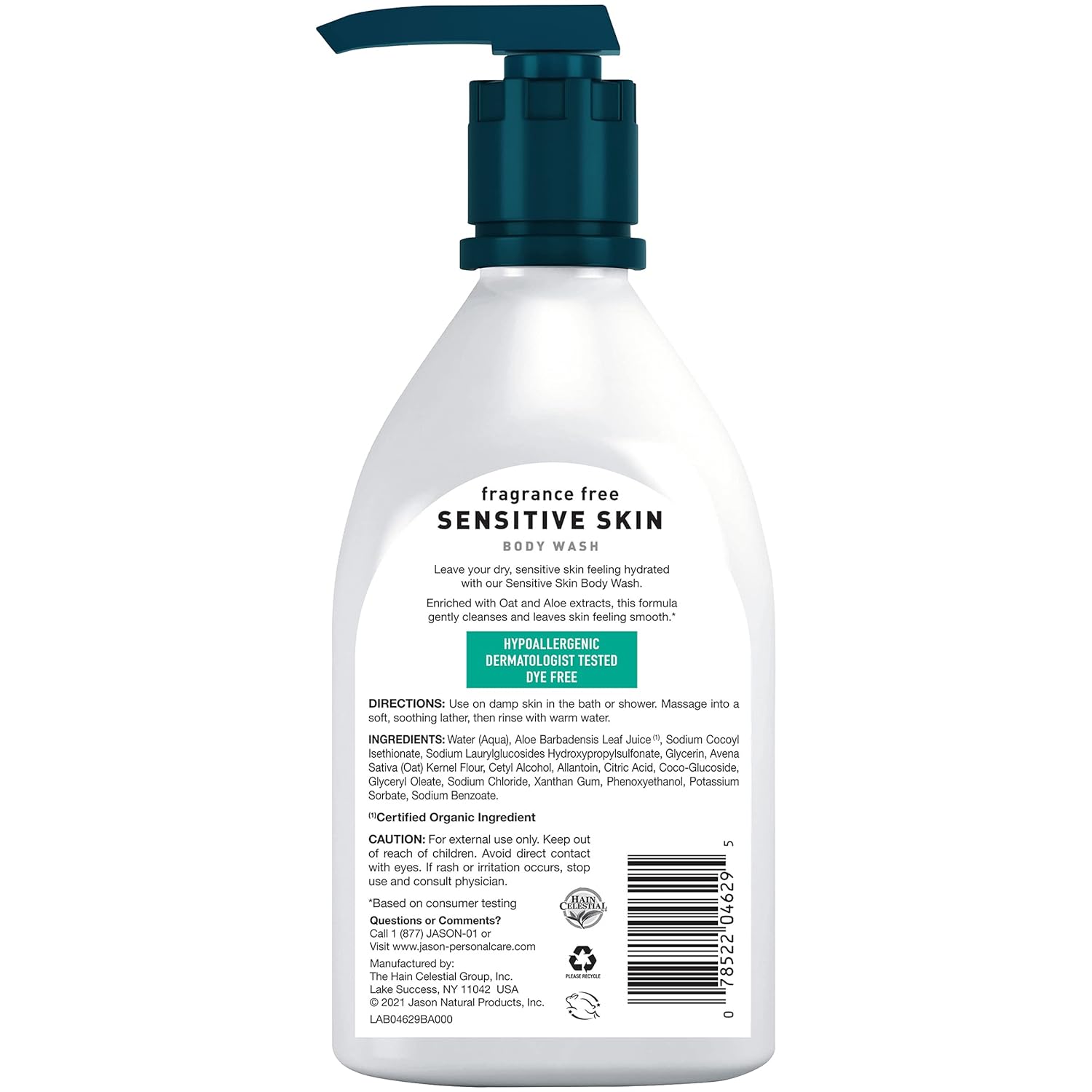 Jason Sensitive Skin Body Wash, 16oz : Beauty & Personal Care