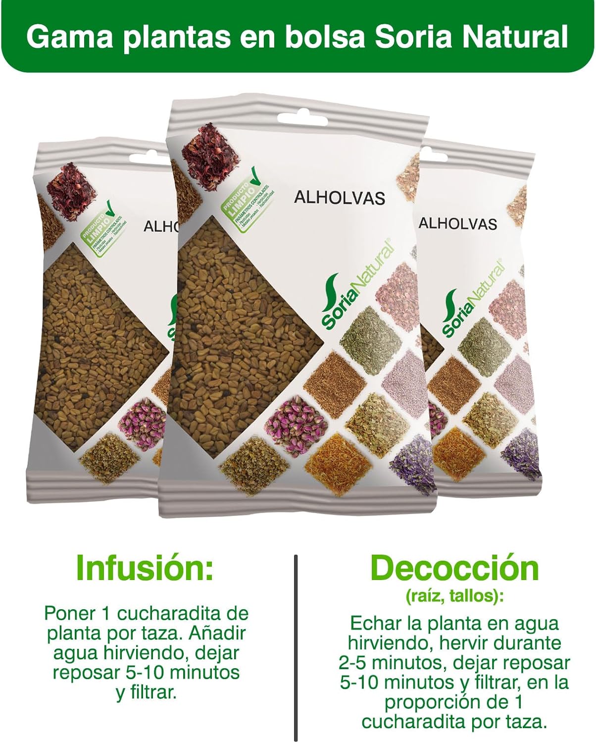 Soria Natural - Fenugreek, Soria Bag