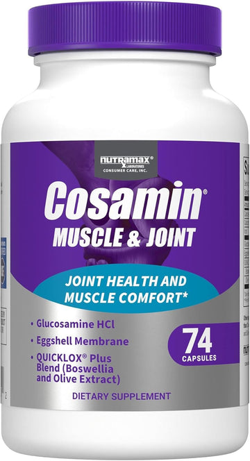 Cosamin® Muscle & Joint, Works To Decrease Cartilage Breakdown, Protects Joints, And Reduces Muscle Soreness, 74 Capsules