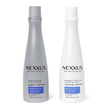 Nexxus Shampoo And Conditioner For Dry Hair Therappe & Humectress Hair Care With Proteinfusion Blend For 24-Hour Moisture 13.5Oz 2 Count