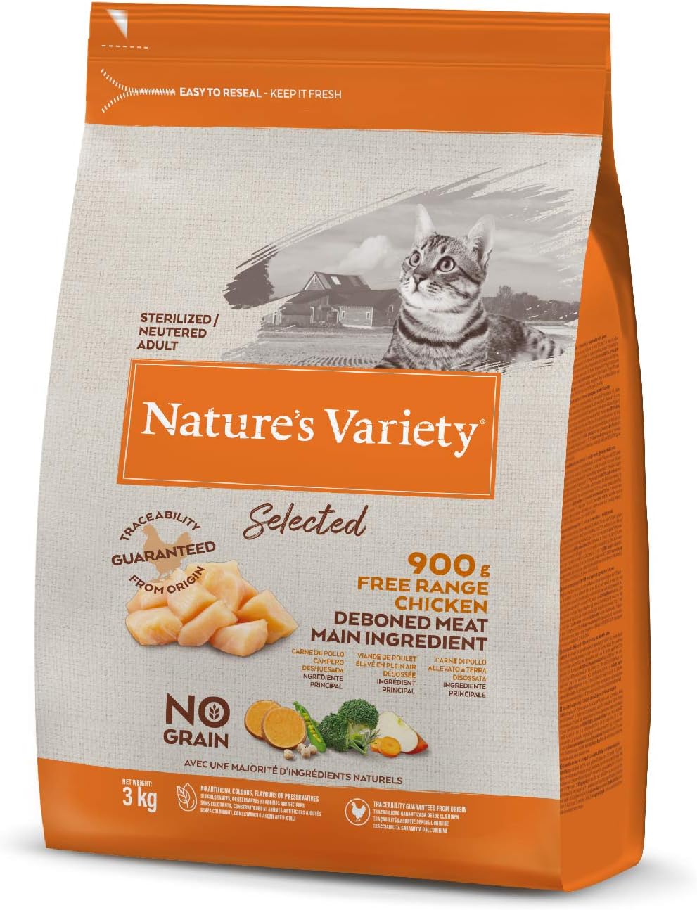 Nature's Variety SELECTED ADULT STERILIZED FREE RANGE CHICKEN 1x3kg?964223