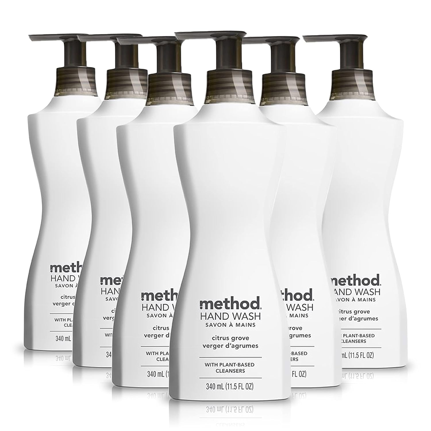 Method Gel Hand Wash, Citrus Grove, Biodegradable Formula, 12 fl oz (Pack of 6)