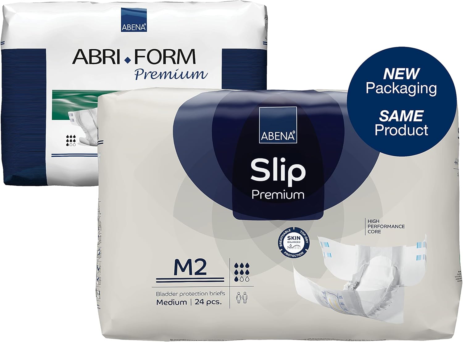 ABENA Slip Premium All-In-One Incontinence Pads For Men & Women, Eco-Labelled Womens Incontinence Pads, Mens Incontinence Pads - Medium 2, 70-110cm Waist, 2600ml Absorbency, 24PK : Amazon.co.uk: Health & Personal Care