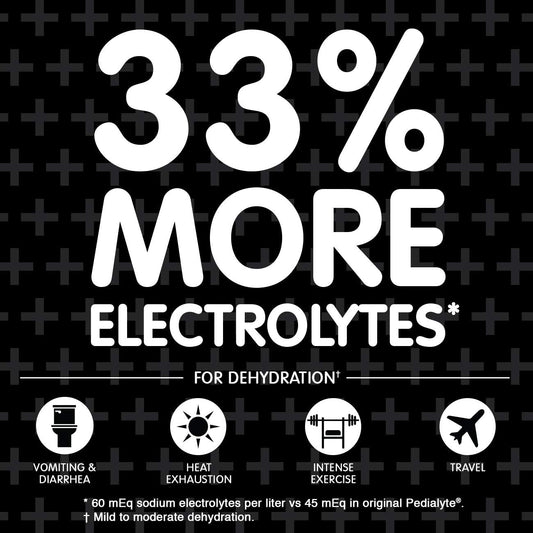 Pedialyte Advancedcare Plus Electrolyte Powder, Strawberry Freeze And Berry Frost, With 33% More Electrolytes And Has Preactiv Prebiotics, 0.6 Oz Powder Packs (48 Count)