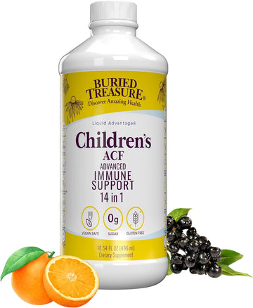 Childrens ACF Rapid Immune Recovery, Immune Booster & Support for Kids, Herbal Blend with Vitamin C Elderberry Enchinacea, 16oz