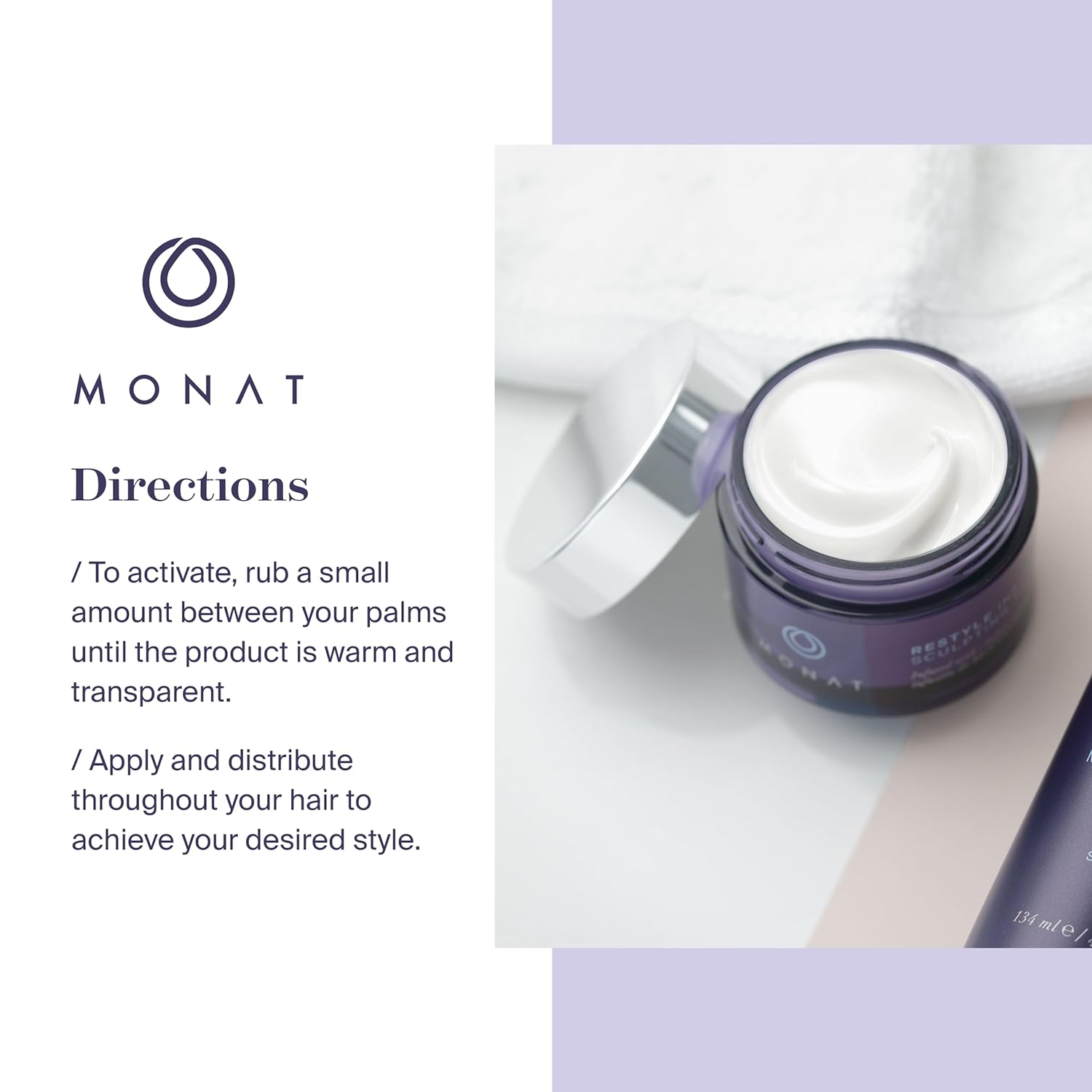 MONAT Restyle Instant Sculpting Taffy - Hair Styling Products That Gives Instant Vitality. Infused w/Rejuveniqe®. Long Lasting Hair Taffy - Net Wt. 30 ml / 1.7 fl. oz. : Beauty & Personal Care