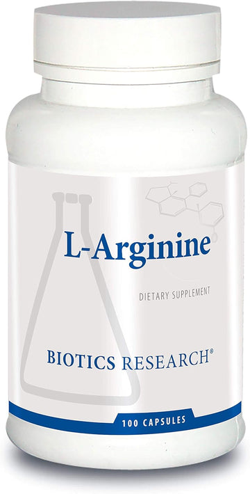 Biotics Research L Arginine, Important Amino Acid, Building Block For Muscles, Exercise Performance, Connective Tissue Support, Nitric Oxide Booster, Supports Cardiovascular Health. 100 Caps