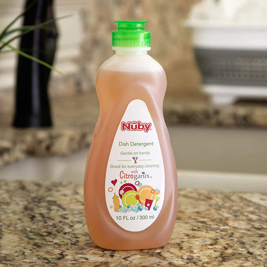 Dr. Talbot's Nuby Dish Detergent Naturally Inspired with Citroganix, (Pack of 3, 10 Fl Oz Each) 30 Fl Oz