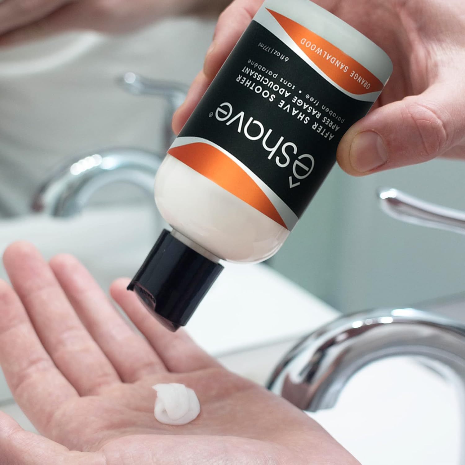 Eshave Luxury After Shave Balm For Men-After Shave Lotion Soothes Razor Burn- Deep Moisturizes Skin- All-Natural Vegan After Shave Cream Zesty Orange Sandalwood 6 Oz : Beauty & Personal Care