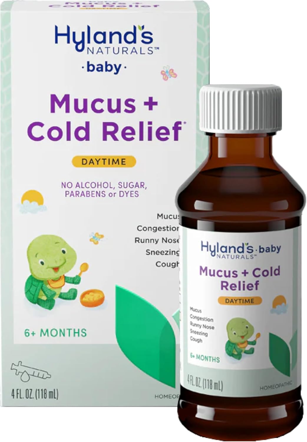 Hyland'S Baby Mucus And Cold Relief, Daytime Baby Medicine, Infant Cold And Cough Remedy, Decongestant, 4 Fluid Ounce