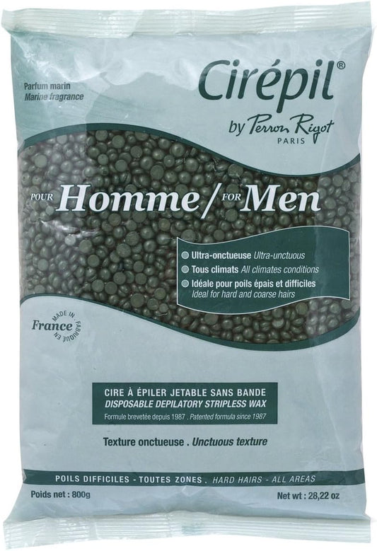 Perron Rigot Cirepil Professional Salon Green For Homme Wax Beads 800G - For Men