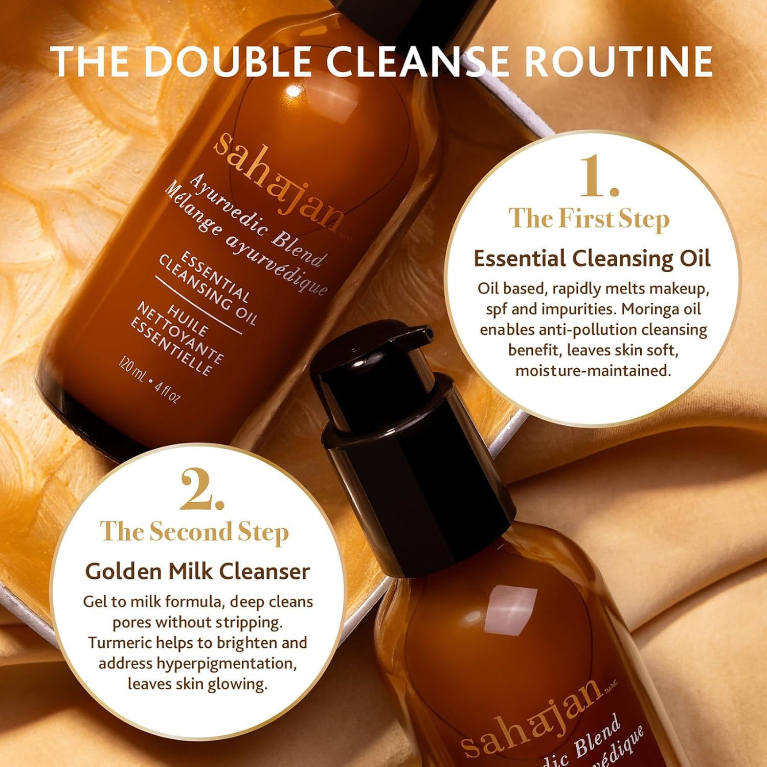 Sahajan Aryuveda Science Of Intuition Essential Oil Cleanser - Ayurvedic Face Cleanser Dry & Sensitive Skin - 120Ml/4 Oz - 5,000 Year Old Science - Skin Cleansing Makeup Remover, 100% Natural : Beauty & Personal Care