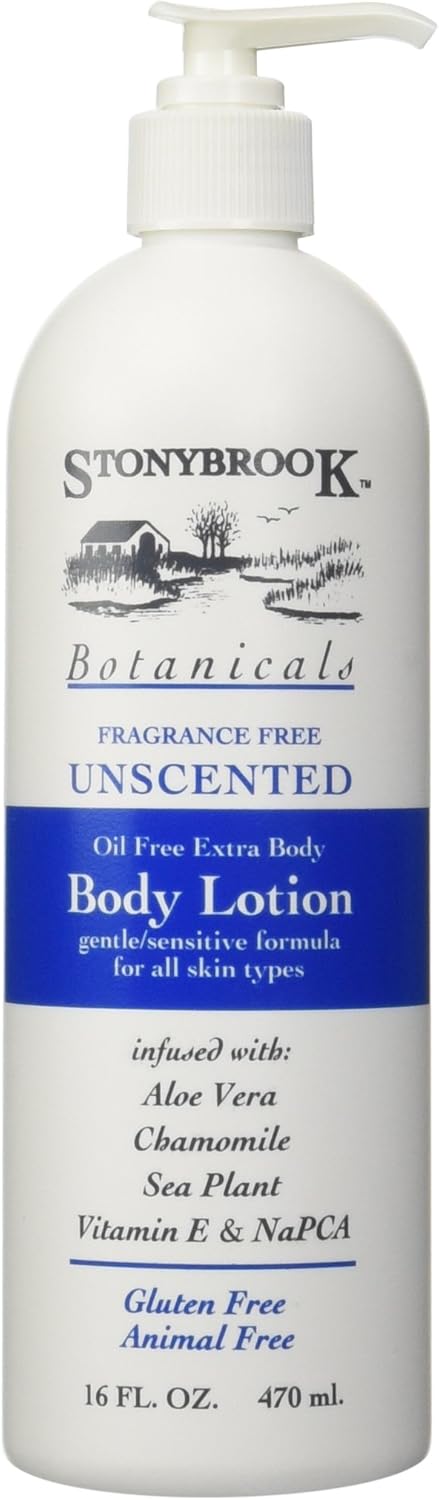 Stony Brook Body Lotion Unscented, 16 Fluid Ounce