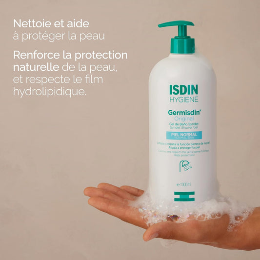 ISDIN Germisdin Original Syndet Shower Gel (1000ml) | Shower gel for daily use