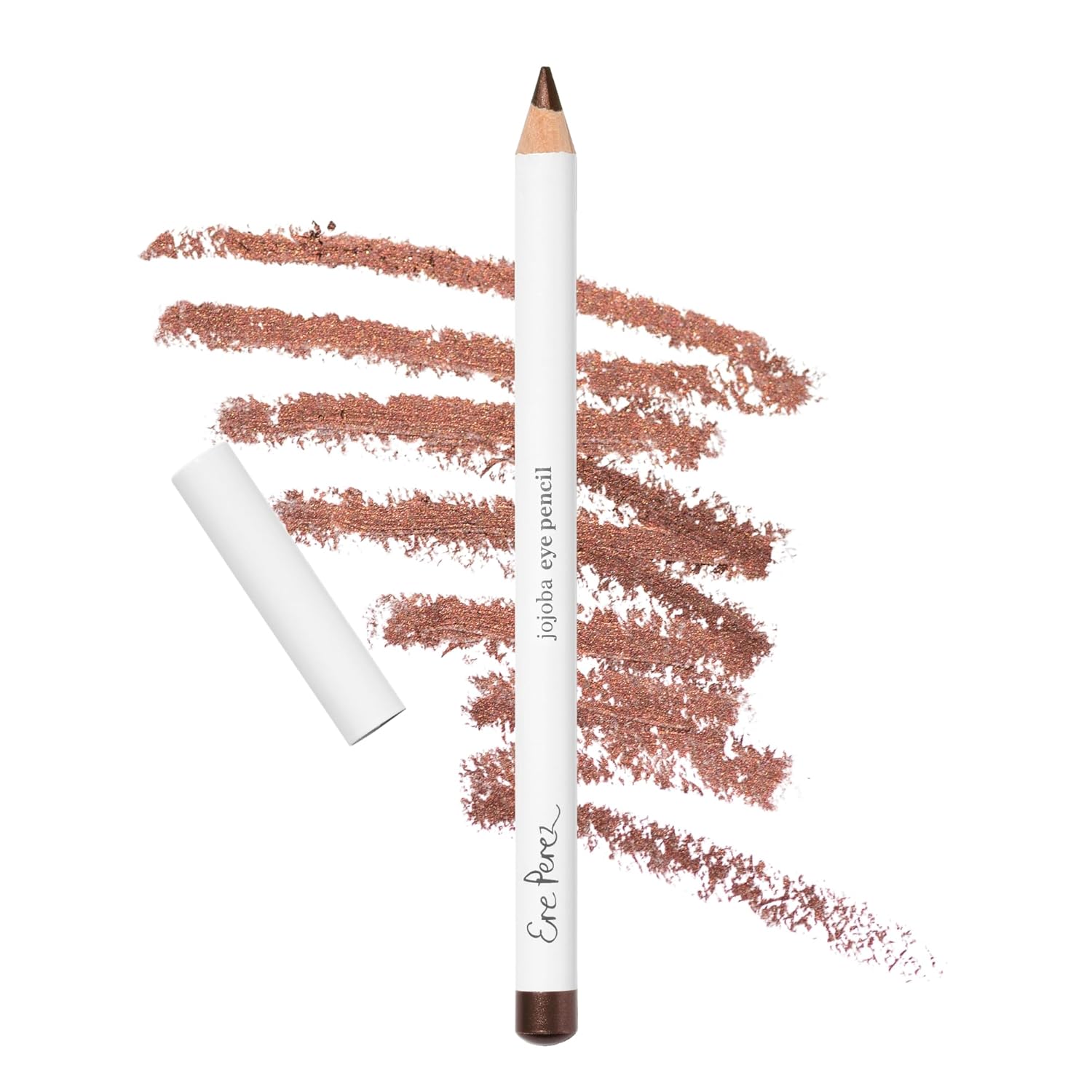 Ere Perez - Natural Jojoba Eye Pencil | Gentle, Soothing, Hydrating, Smooth, Blendable | Coconut Oil, Vitamin E |Vegan, Cruelty-Free, Clean Beauty (Bronze)