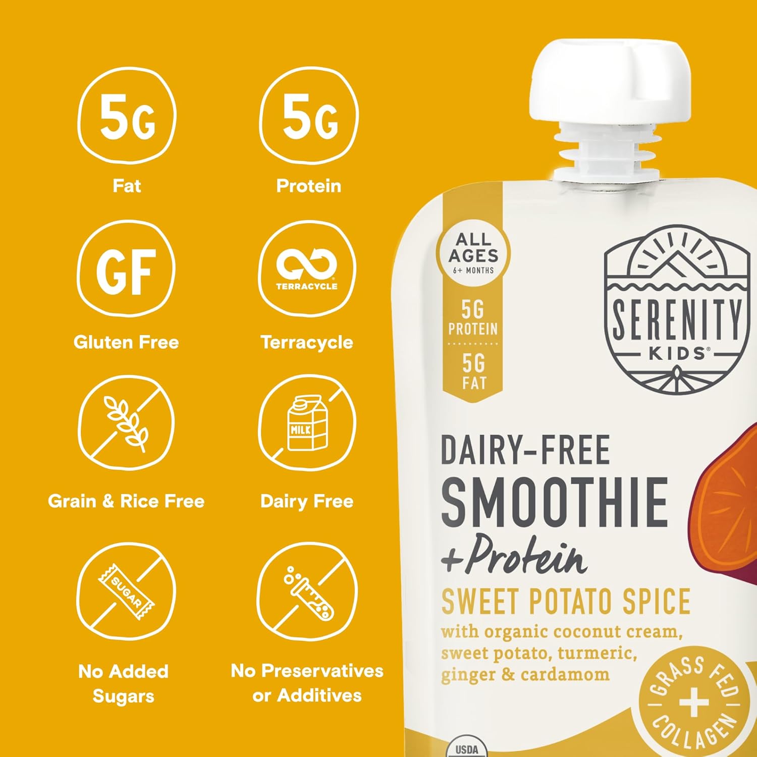 Serenity Kids Smoothie Swt Ptato Spce 3.5 Oz