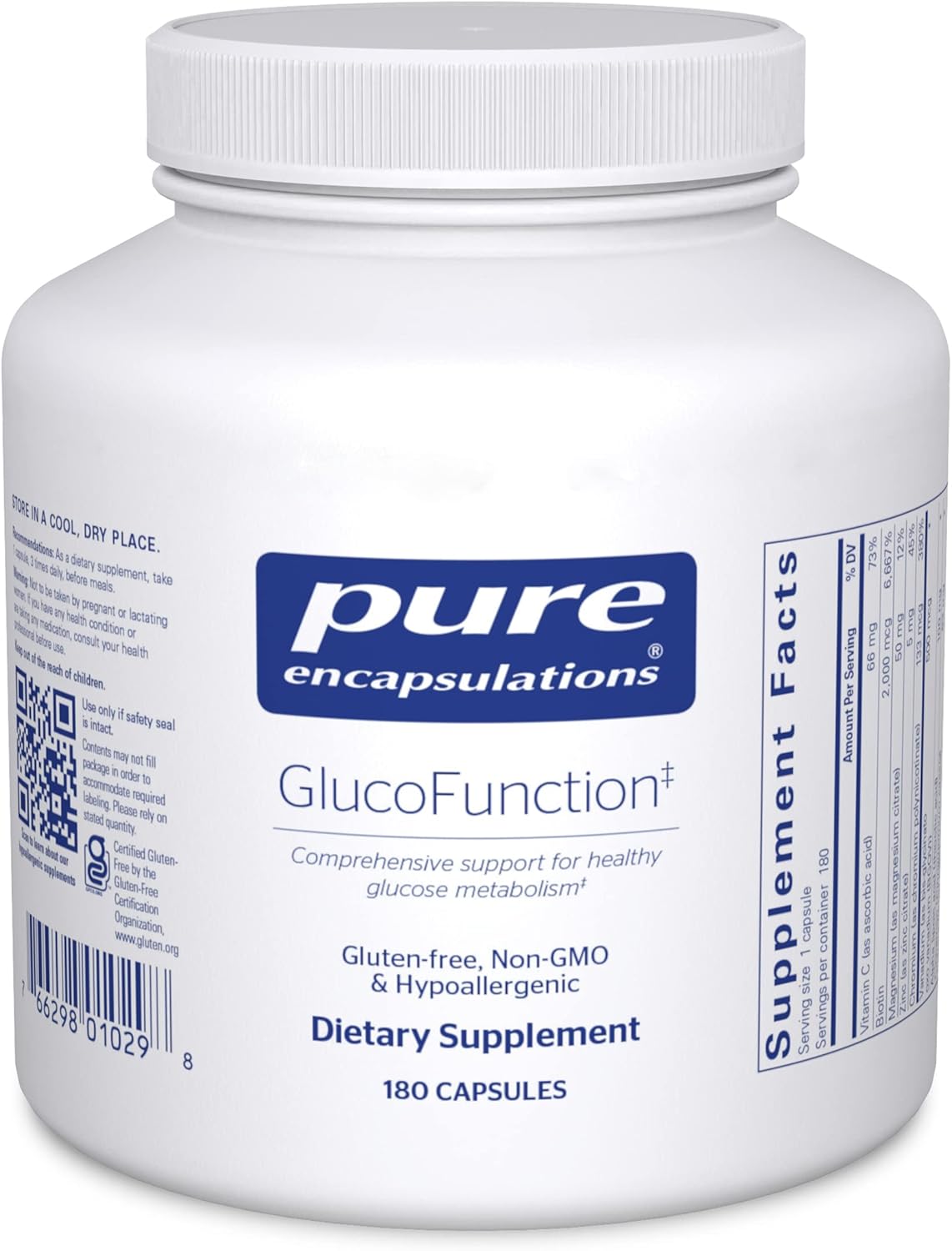 Pure Encapsulations Glucofunction | Comprehensive Support For Healthy Carbohydrate Metabolism | 180 Capsules