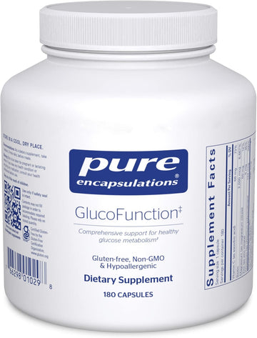 Pure Encapsulations Glucofunction | Comprehensive Support For Healthy Carbohydrate Metabolism | 180 Capsules