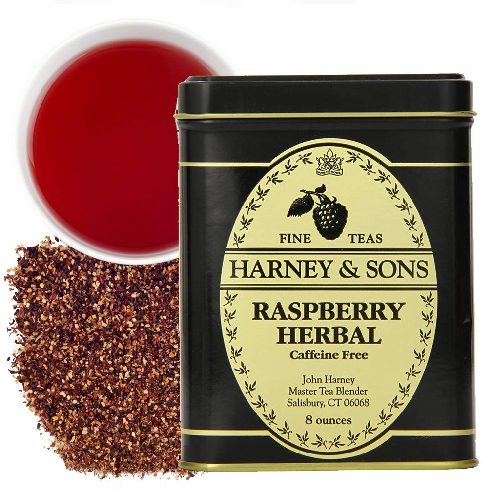 Harney & Sons Raspberry Herbal | 8 Oz Loose Leaf Tea