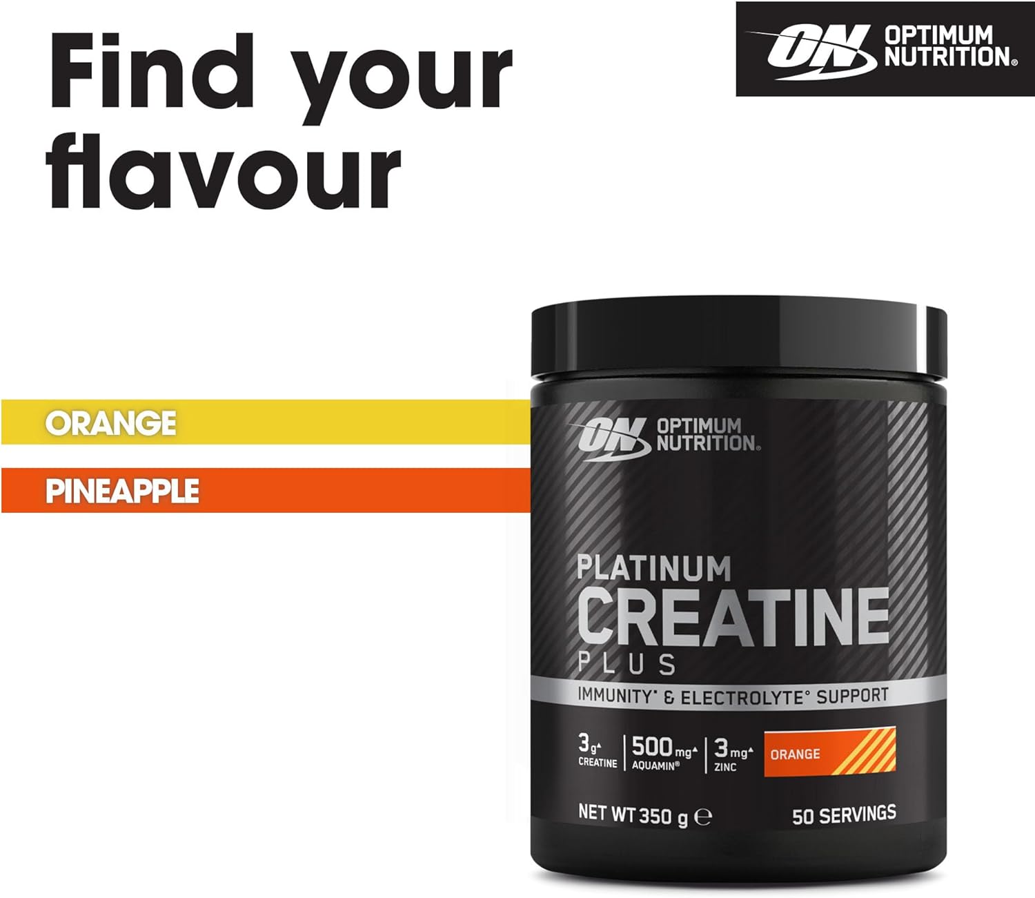 Optimum Nutrition Platinum Creatine Plus, Advanced Food Supplement to Increase Power and Performance, with Aquamin Magnesium for Electrolyte Balance, Orange Flavour, 50 Servings, 350 g : Amazon.co.uk: Health & Personal Care
