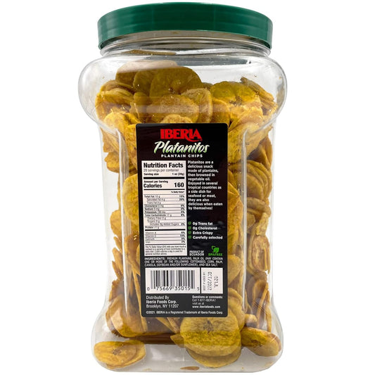 Iberia Saladito Lightly Salted Plantain Chips , 20 Oz