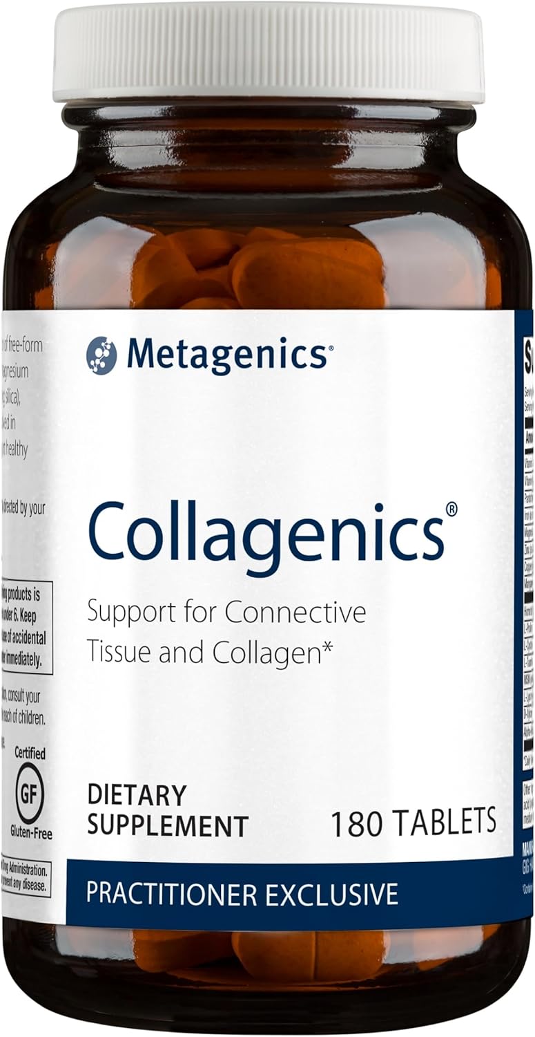 Metagenics Collagenics - Connective Tissue & Collagen Support Supplement* - Multivitamin & Multimineral - Zinc Supplements - Vitamin C - Pantothenic Acid - Non-Gmo & Gluten-Free - 180 Tablets