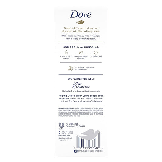 Dove Beauty Bar For Softer And Smoother Skin Pomegranate And Lemon Verbena More Moisturizing Than Bar Soap 3.75 Oz 6 Bars