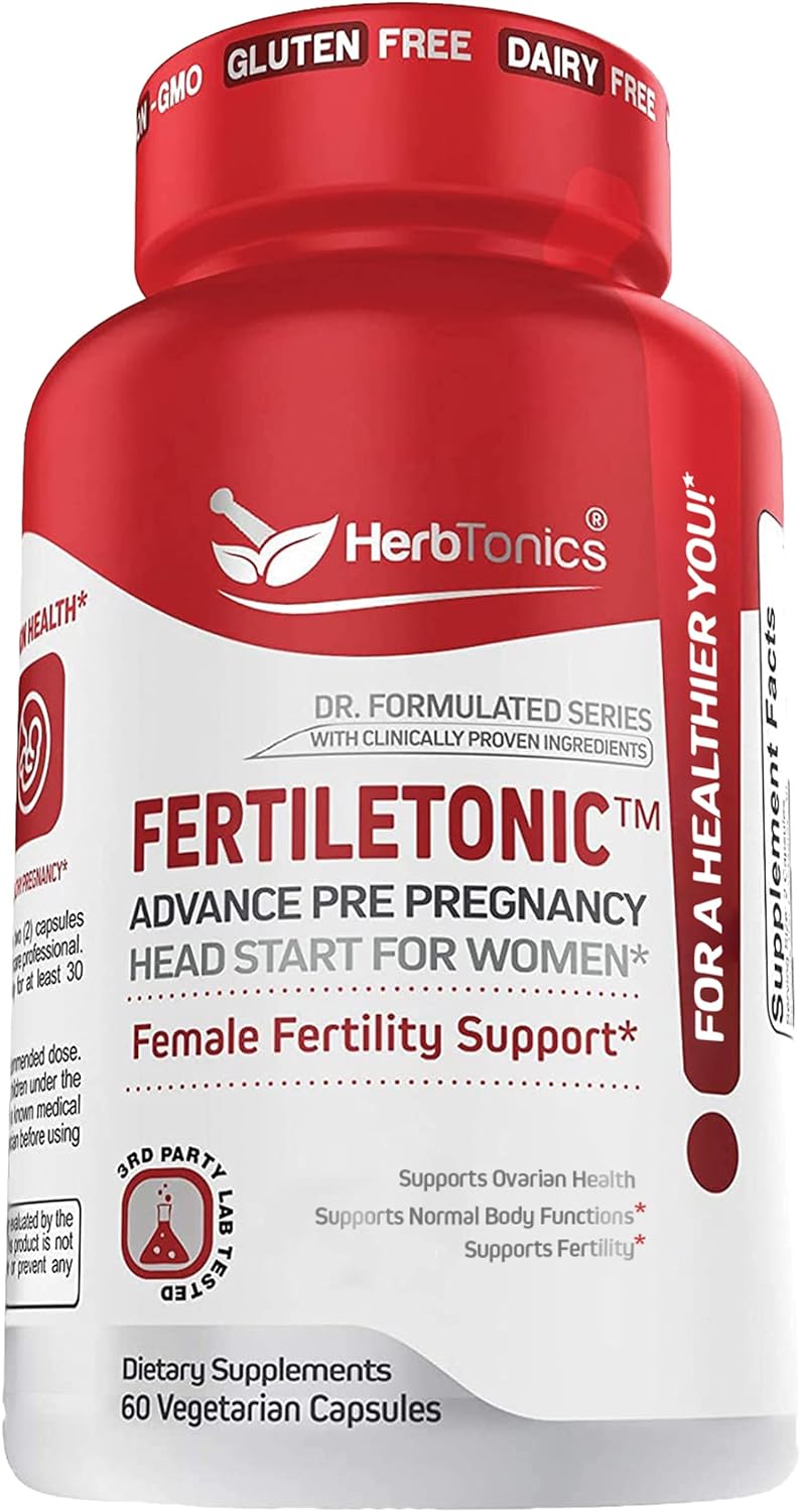 Fertility Supplements for Women to Help Pregnancy & Better Conception + Prenatal Vitamins (60 Count (Pack of 1))