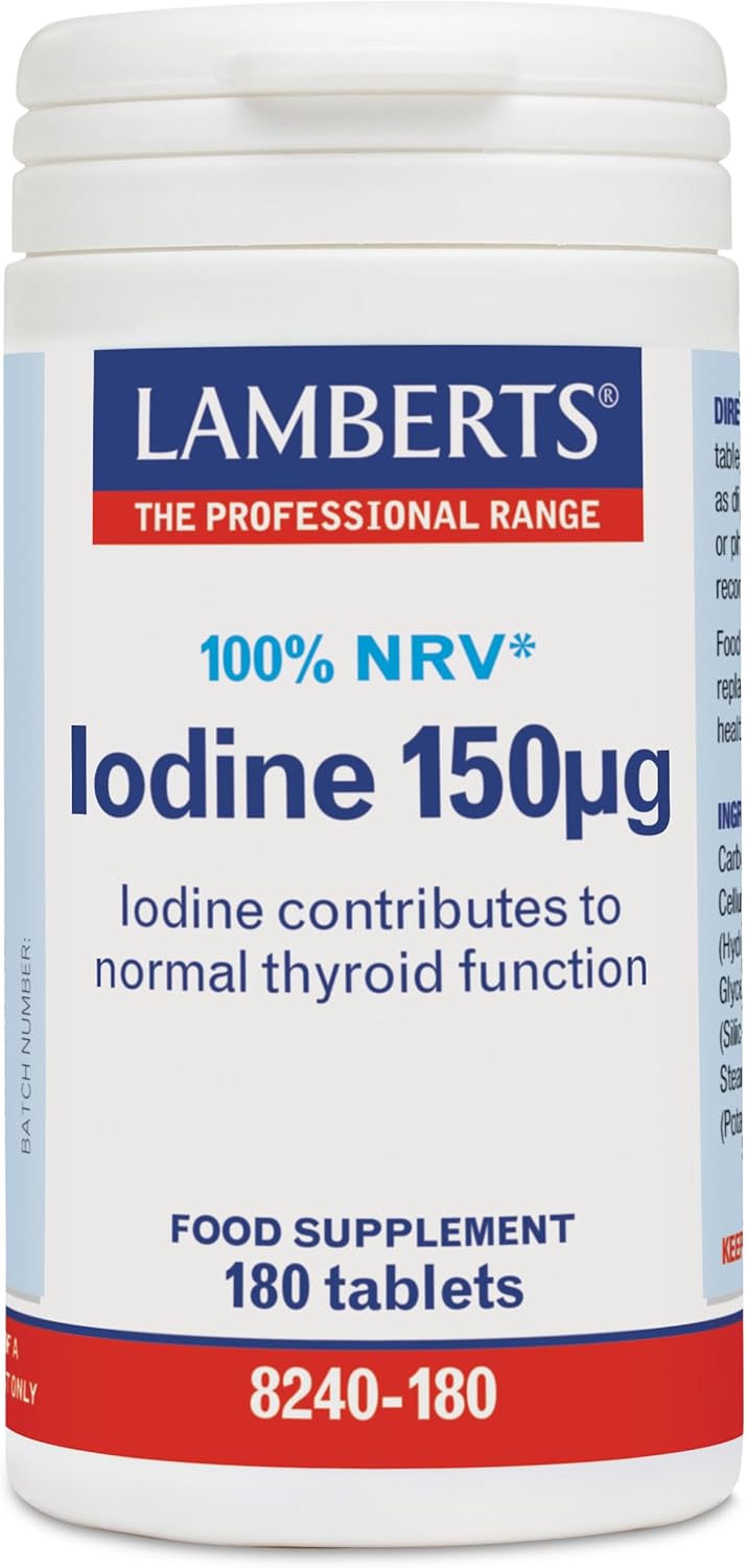 Lamberts Iodine 150mcg 180 Tablets : Amazon.co.uk: Health & Personal Care