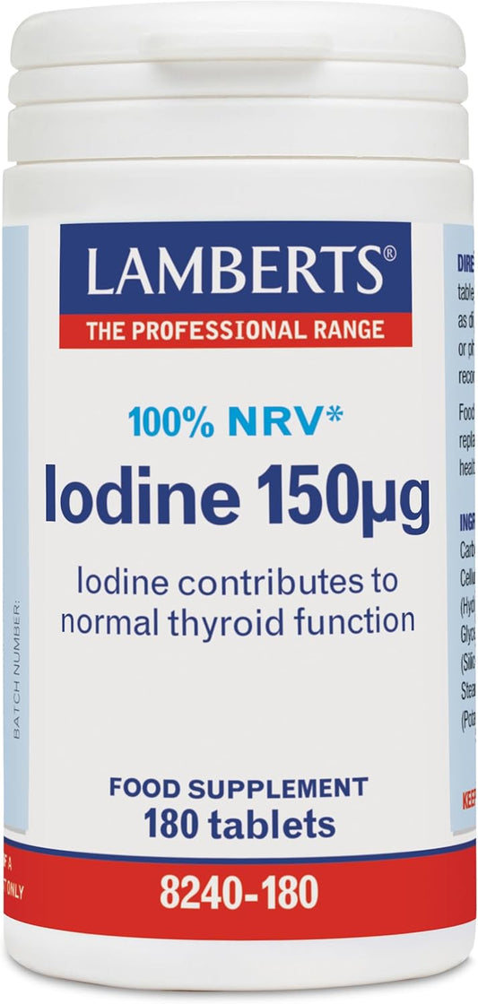 Lamberts Iodine 150mcg 180 Tablets : Amazon.co.uk: Health & Personal Care