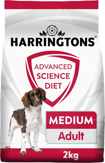 Harringtons Advanced Science Diet Complete Medium Breed Adult Dry Dog Food 2kg (Pack of 4) - Vet Endorsed Nutrition?HARRASMB-C2