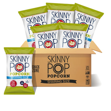 Skinnypop Original Popcorn, Gluten Free, Vegan Popcorn, Non-Gmo, Healthy Popcorn Snacks, Skinny Pop 6.7Oz Party Sized Bags (6 Count)