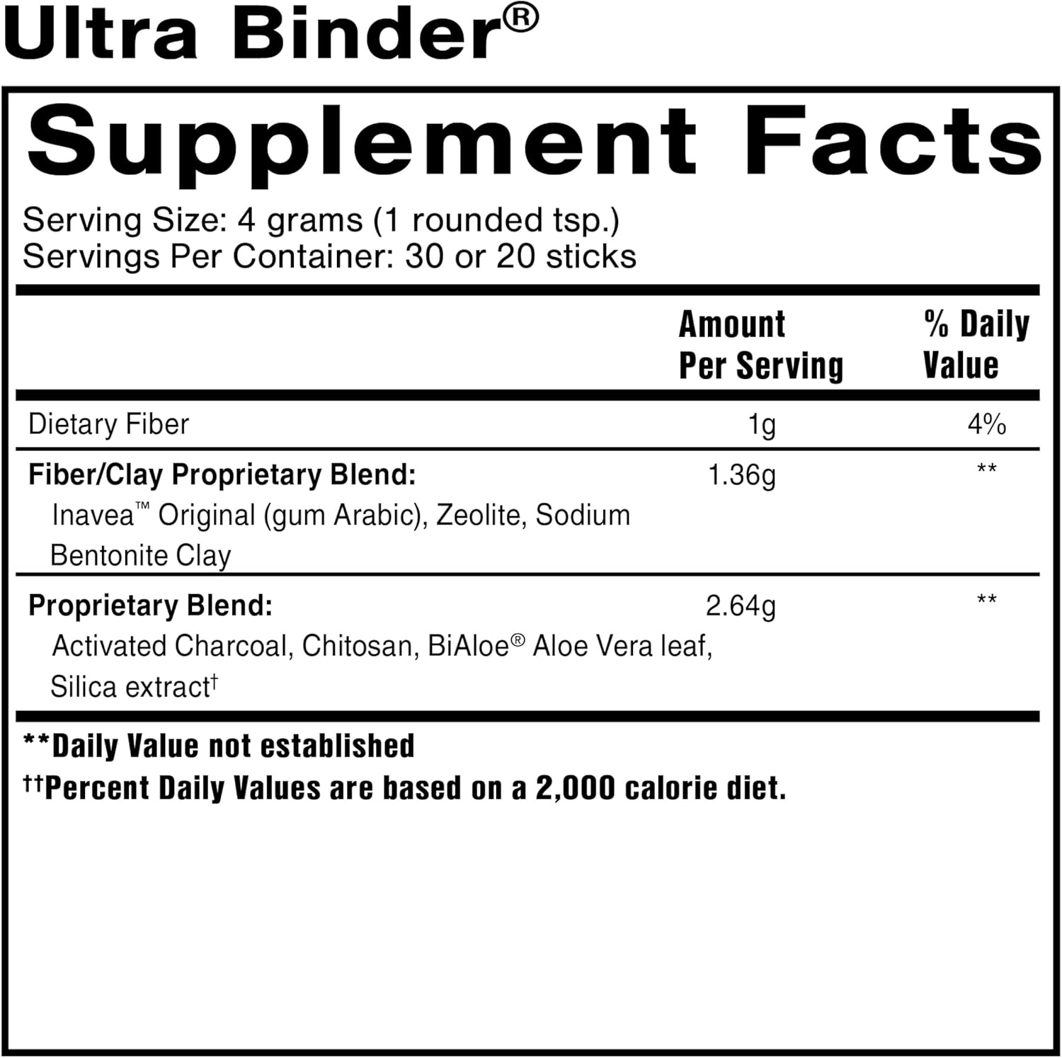 Quicksilver Scientific Ultra Binder Powder - Multi Toxin Binder with Bentonite Clay Powder, Zeolite Detox & Charcoal - Supplement for Gut Support & The Body's Toxin Removal Process (120g) : Health & Household