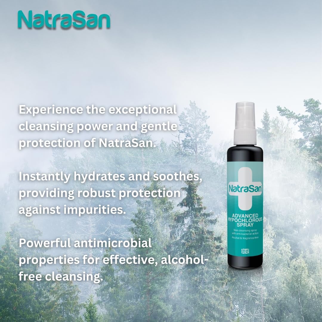 NatraSan Advanced Hypochlorous Spray, Unmatched Cleansing to Soothe, Hydrate and Protect Your Skin. (250ml) : Amazon.co.uk: Beauty